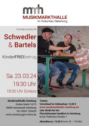 Tickets für Schwedler &Bartels am 23.03.2024 - Karten kaufen